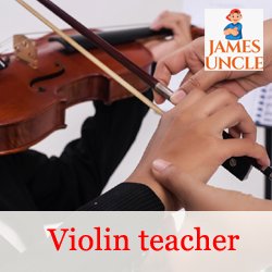 Violin teacher Mr. Kunal Pal in Alambazar